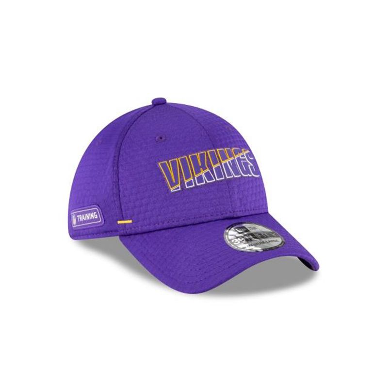 NFL Minnesota Vikings Official Summer Sideline 39Thirty Stretch Fit (USF2193) - Purple New Era Caps